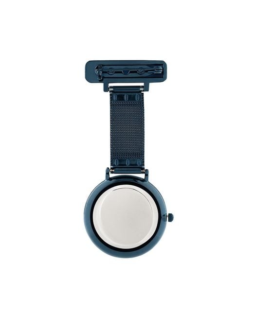 Bermuda Watch Company Blue Annie Apple Rose/ Mesh Nurse Fob Watch