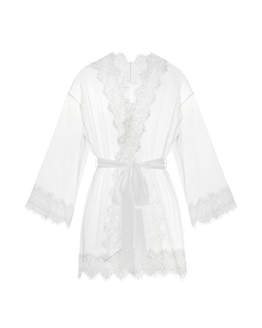 Perilla Lingerie White Grisella Robe Off