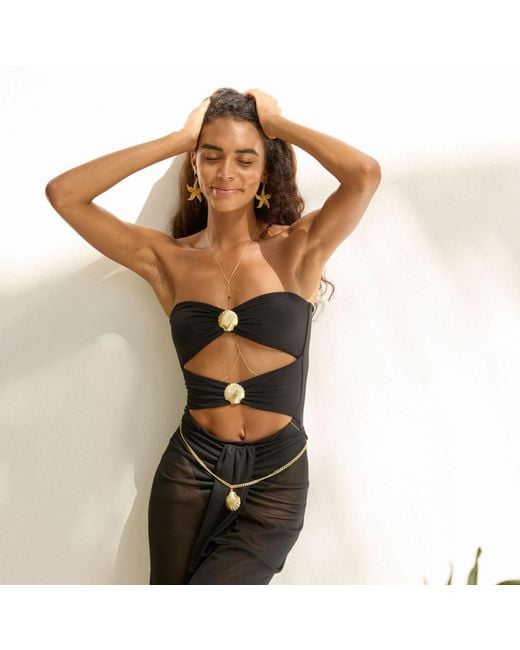 Adriana Pappas Designs Black Luca Swimsuit