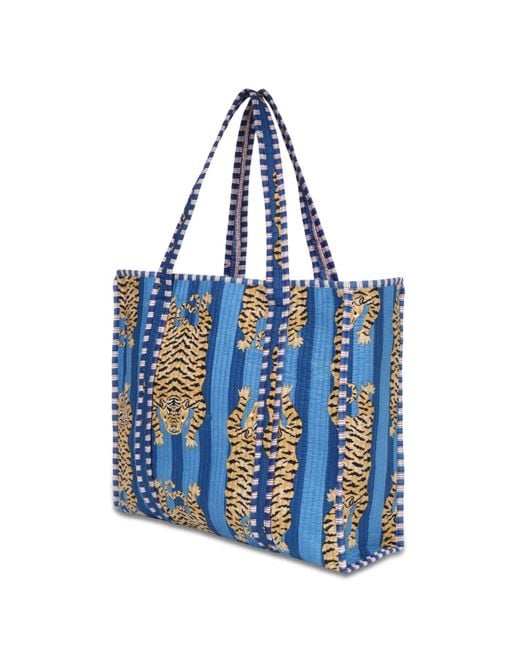 Conscious Yoga Collective Blue The Ultimate Tibetan Tiger Tote