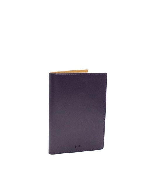 godi. Purple Handmade Full-Grain Leather Passport Cover