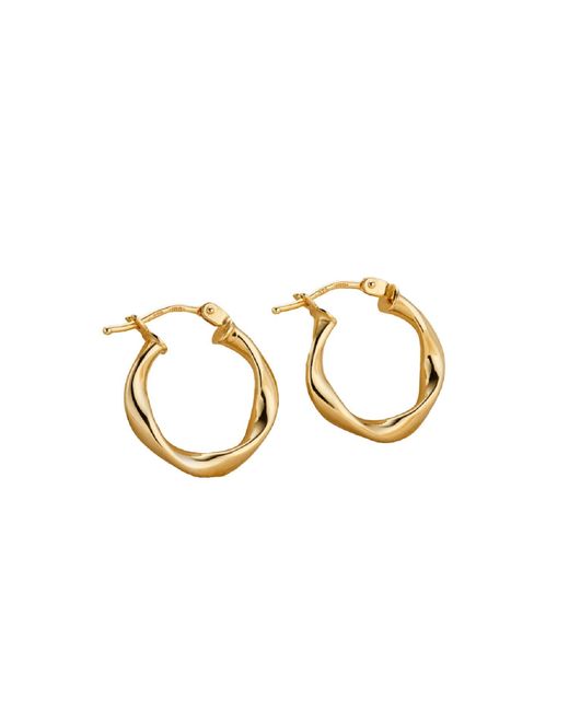 Posh Totty Designs Metallic Gold Organic Hoop Earrings