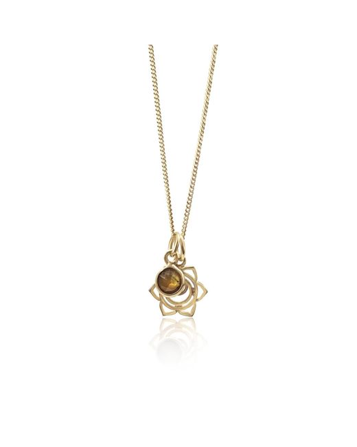 The Jewellery Store London Metallic Sacral Chakra/Svadhishthana Chakra Charm Necklace