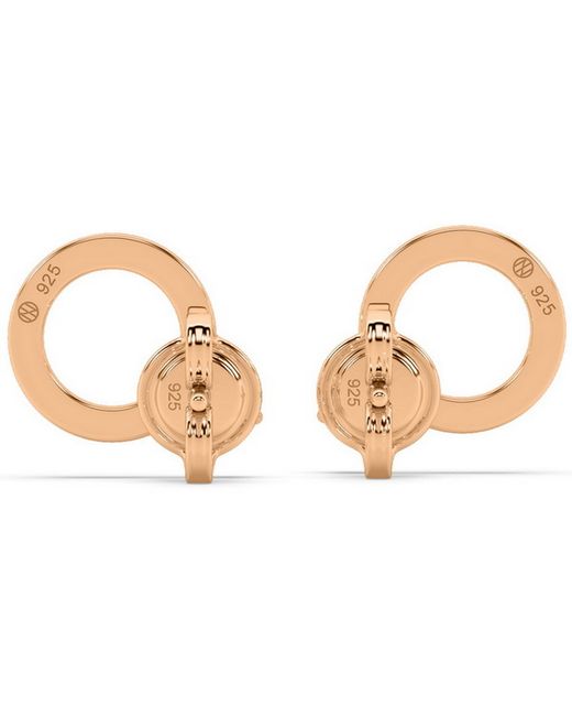 Onia Metallic Square Ruby Donut Studs