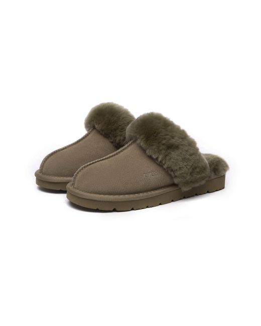 EverAu Australia Green Raven Slippers
