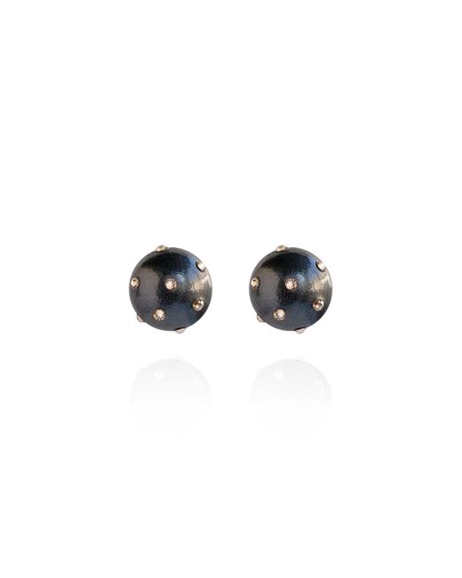 Saule Label Black Gaia Jet Petite Earrings