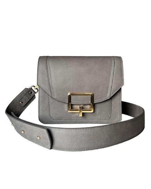 Deanog Gray Crossbody Bag Mila Graphite