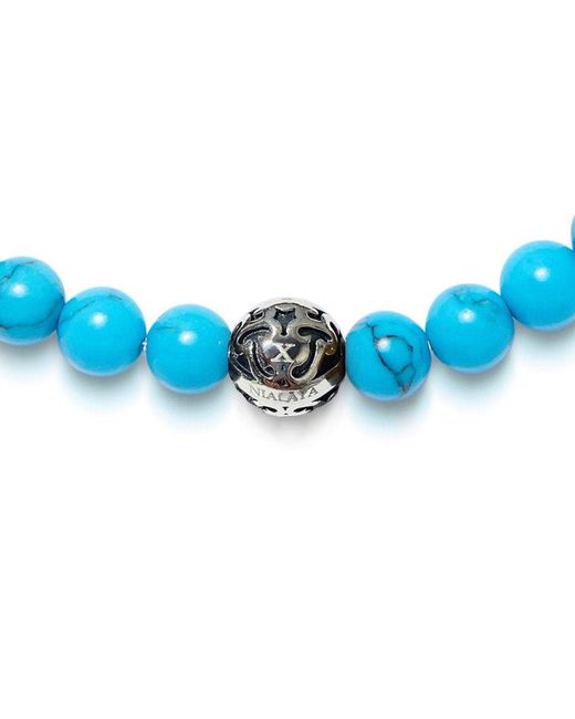 Nialaya Blue Wristband With And for men