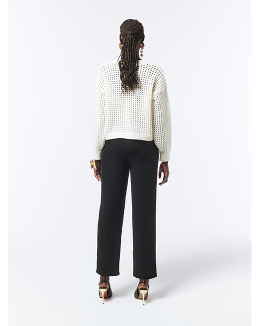 Sour Figs White Daisy Detail Knit Jumper