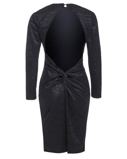 Sarvin Black Backless Dress