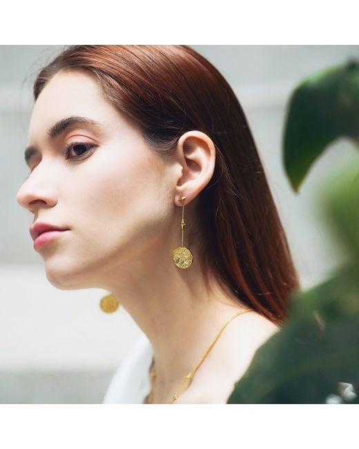 Aurozia Metallic Tarot The Star Drop Earrings