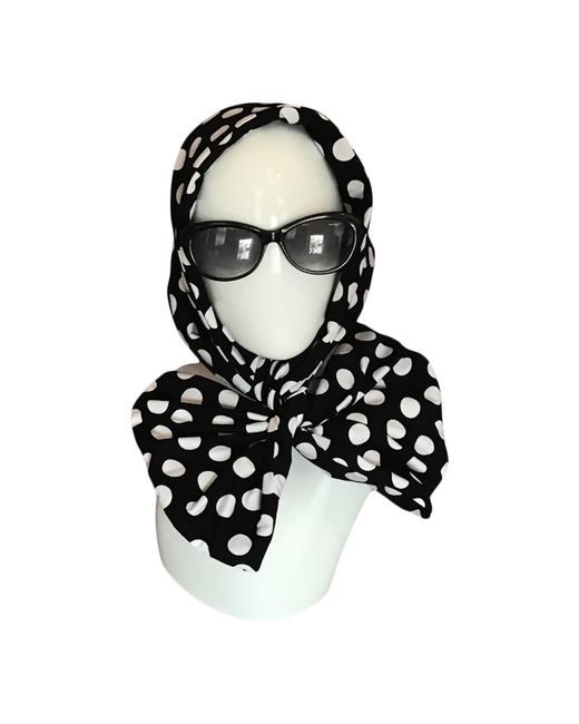 Romer Millinery Black Twisturban Turban With Dots