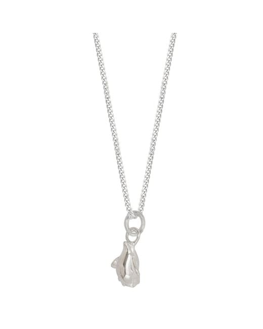Lime Tree Design Metallic Tiny Penguin Pendant Necklace Sterling Silver