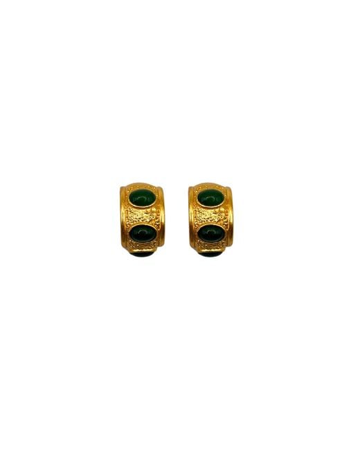 Les Reines Metallic Emerald Crown