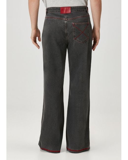 Pcfg Black Pure Cotton Regular Fit Denim Pant for men
