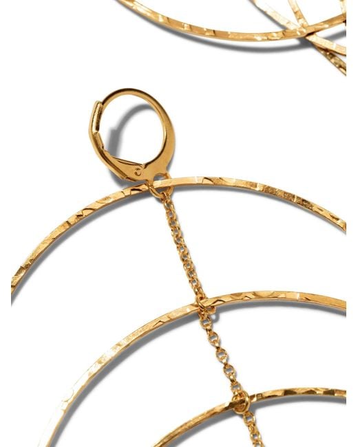 Jaredjamin Metallic Echo Dangle Loop Drop Earrings