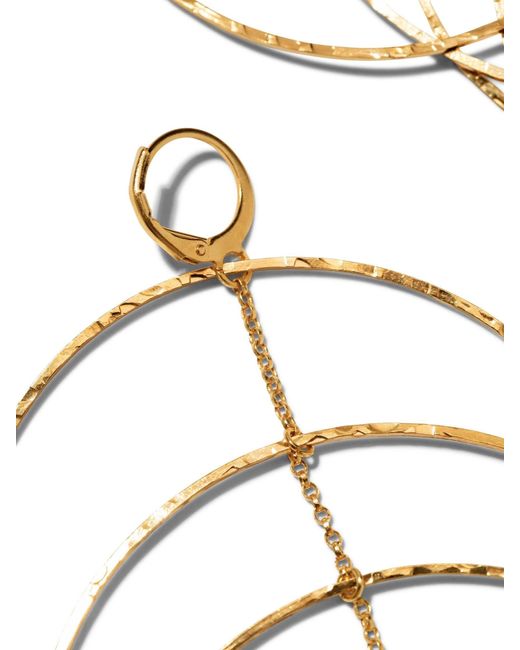 Jaredjamin Metallic Echo Dangle Loop Drop Earrings