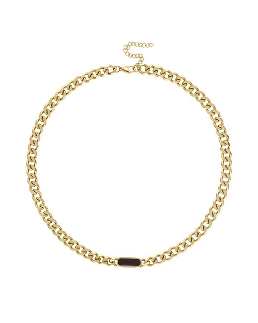 Olivia Le Metallic Tessa Cuban Chain Necklace