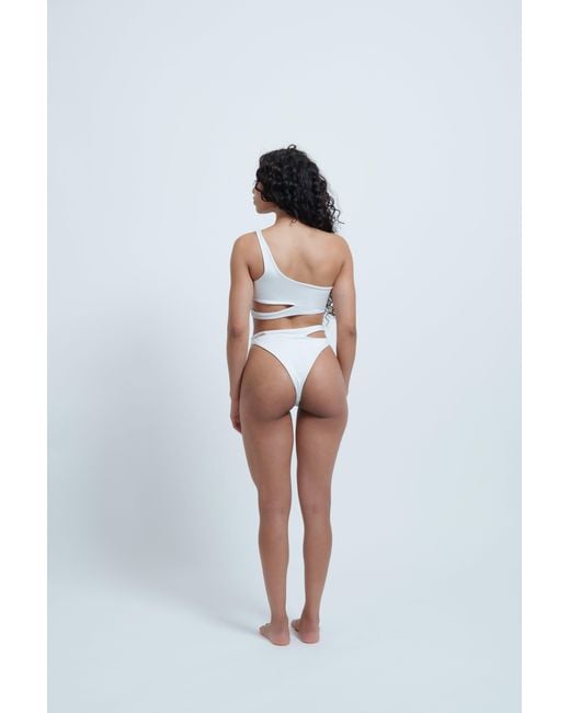 Haus of Mclees White Ace Bikini Set