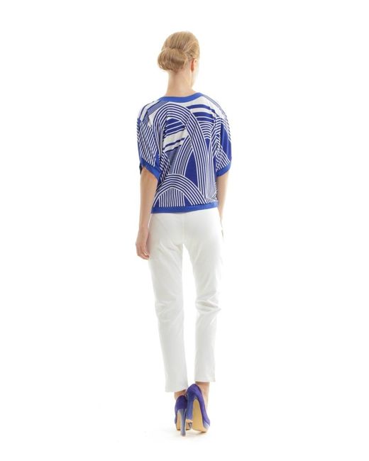 Conquista White Classic Straight Pants