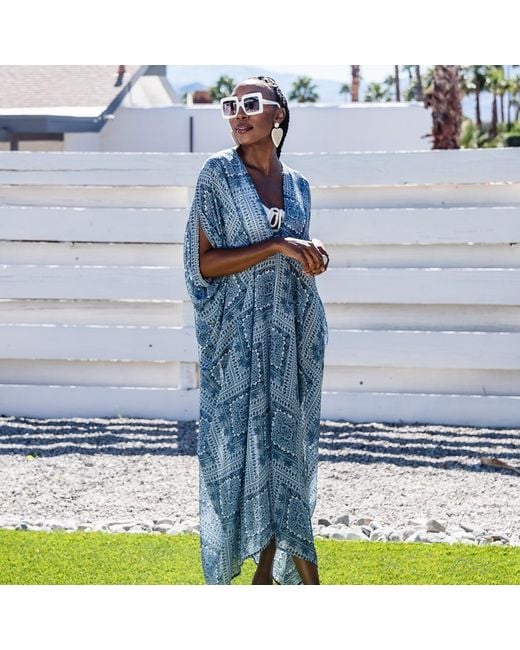 Jennafer Grace Blue Tahoe Caftan