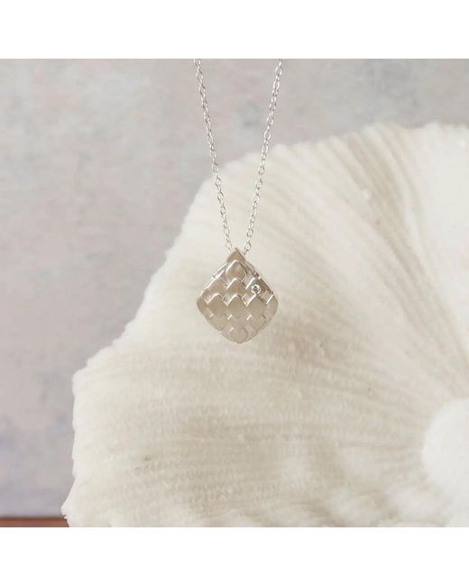 Claire Hill Designs Metallic Diamond Art Deco Necklace