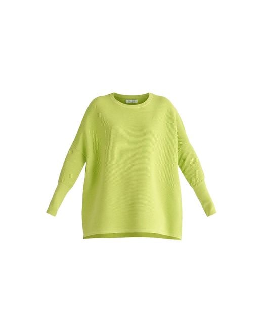 Paisie Green Ribbed Jumper