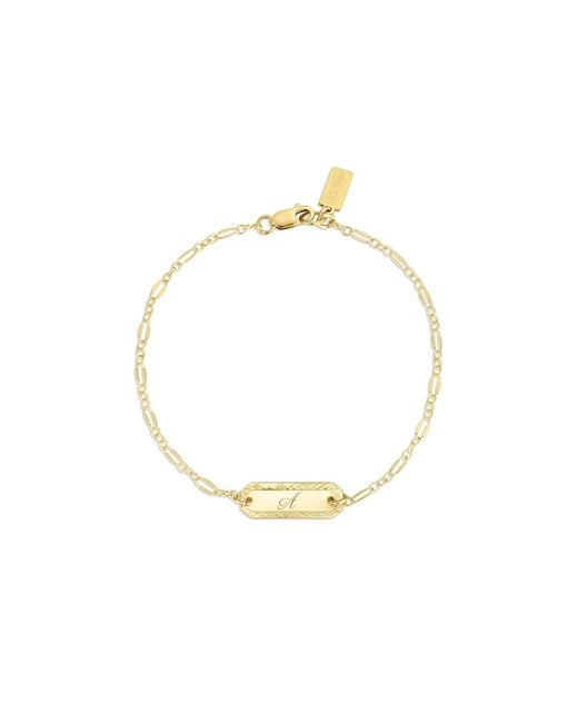 SET & STONES Metallic Cora Initial Bracelet