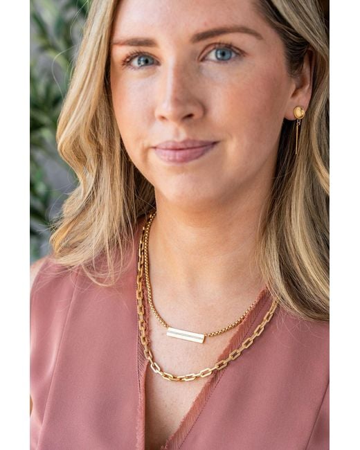 Loni Paul Jewelry Metallic Matte Lariat Necklace