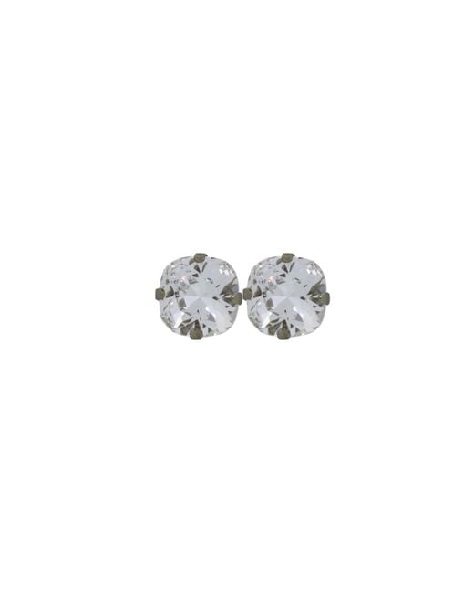 Vicki Sarge White Neutrals The Large Clear Stud