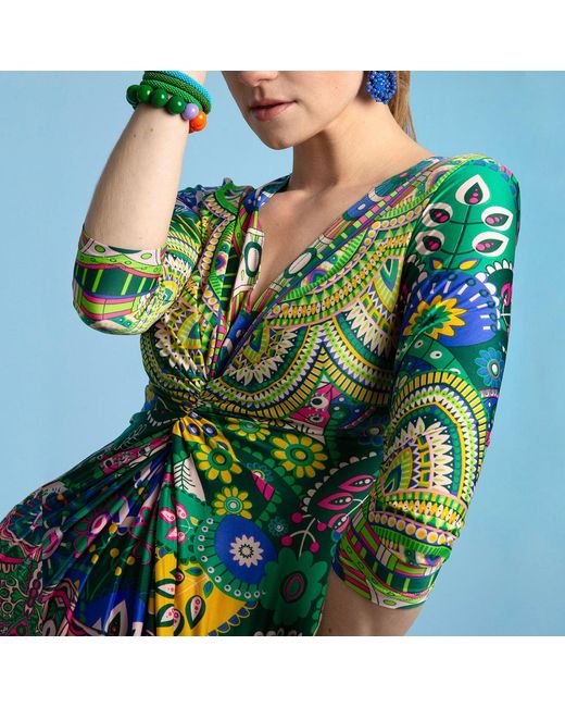 Beatrice von Tresckow Blue Kaleidoscope Lola Maxi Dress