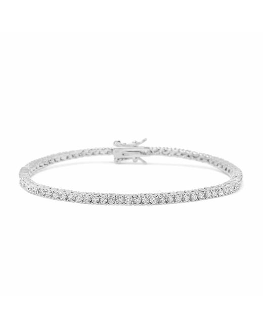 Nialaya Metallic Mini Tennis Bracelet for men