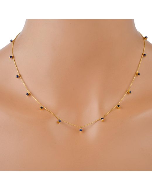 Artisan White Sapphire Station Necklace