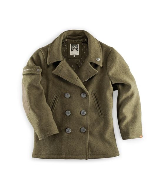 &SONS Trading Co Green Andsons Boardwalk Peacoat Army for men