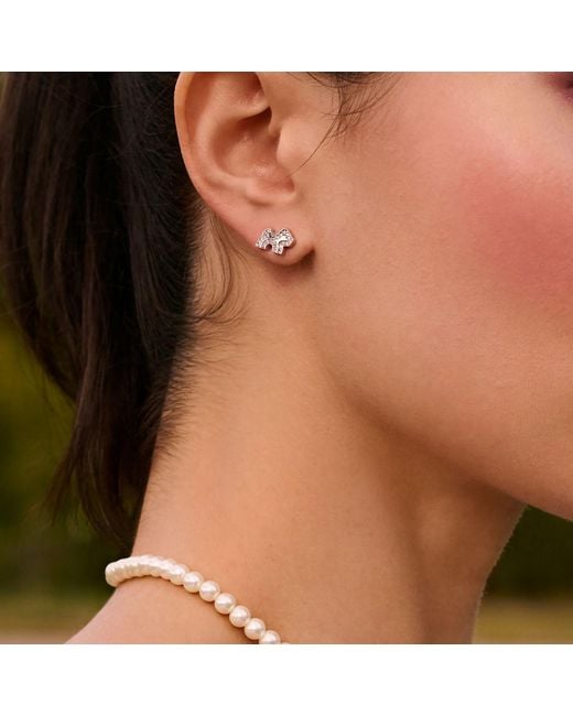 Cloud Haven Metallic Logo Stud Earrings