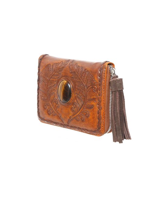 Jodi Lee Brown Hiawatha Mini Wallet Antique Medium