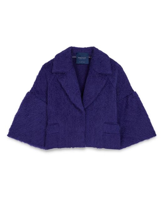 Amanda Thompson Couture Blue Edie Jacket Electric Mohair