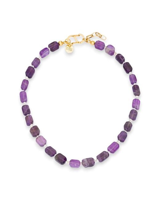 Kybele Studio Pink Lunar Harmony Necklace With Amethyst & Pearls
