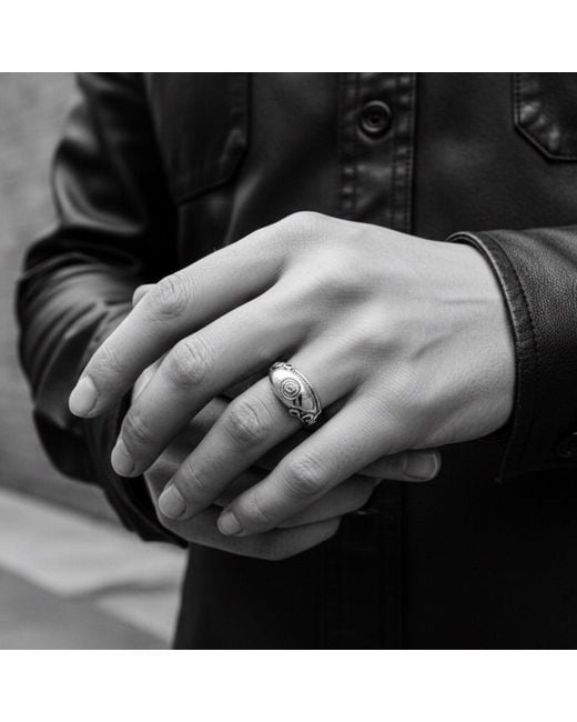 Tg-Jewellery by Tamara Gervasio Metallic Candela Ruby Ring for men