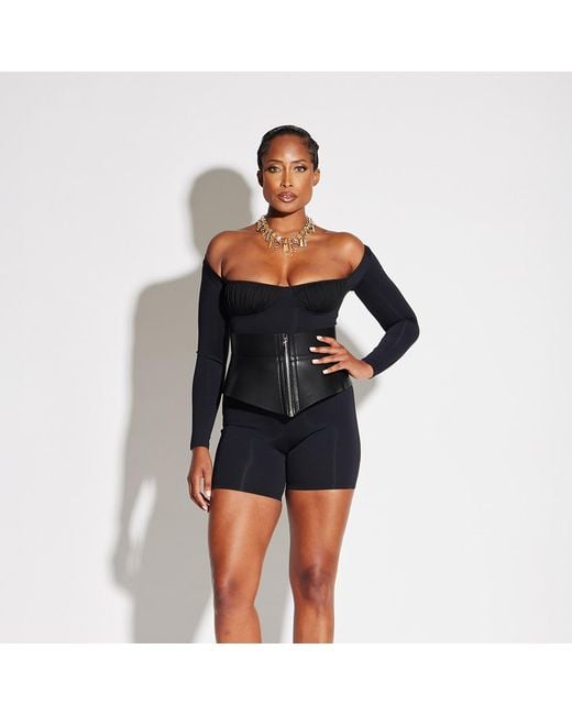 Circular Path Black Juliet Romper