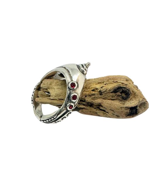 Tg-Jewellery by Tamara Gervasio Metallic Candela Ruby Ring for men