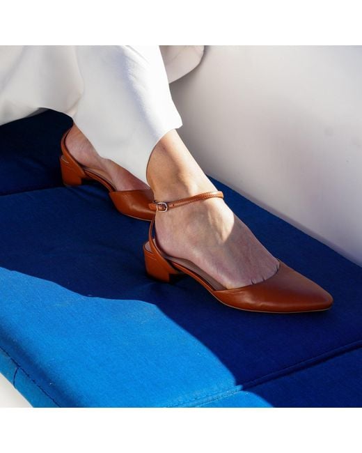Alterre Brown Cognac Marilyn Slide