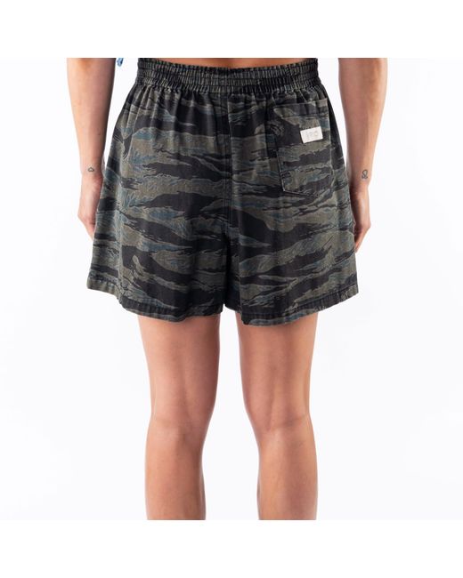 Ariko Gray Ocean Tiger Camo Day Shorts for men