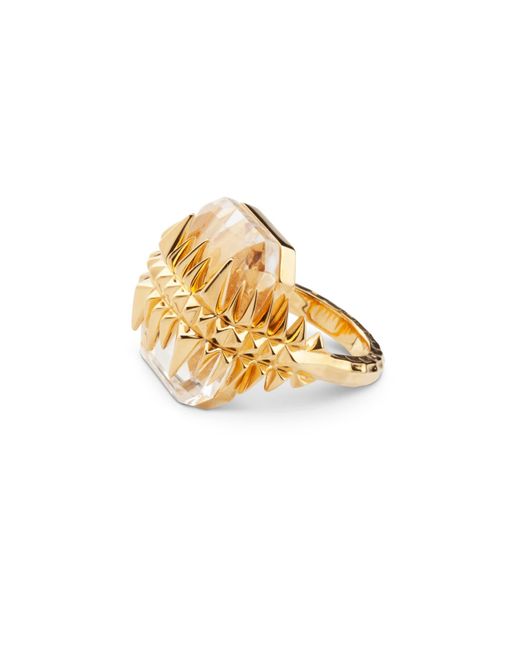 Kasun Metallic Sea Glacier Ring Topaz