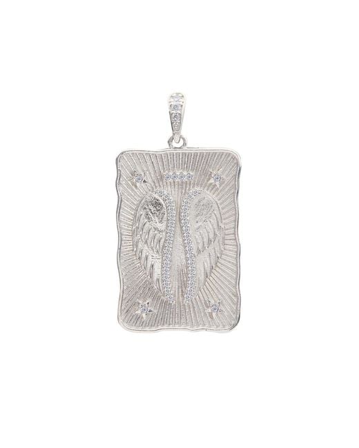 BLOOMTINE | Earth Angel HQ Gray Angel Wing 'Protection' Talisman for men