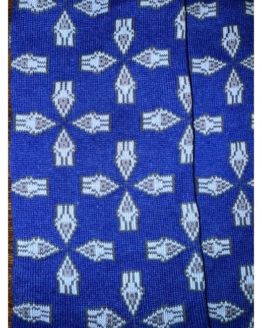 Lazyjack Press Blue Just The Tip Socks for men