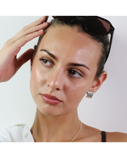 Miss Cecilia Metallic Classic Bar Studs