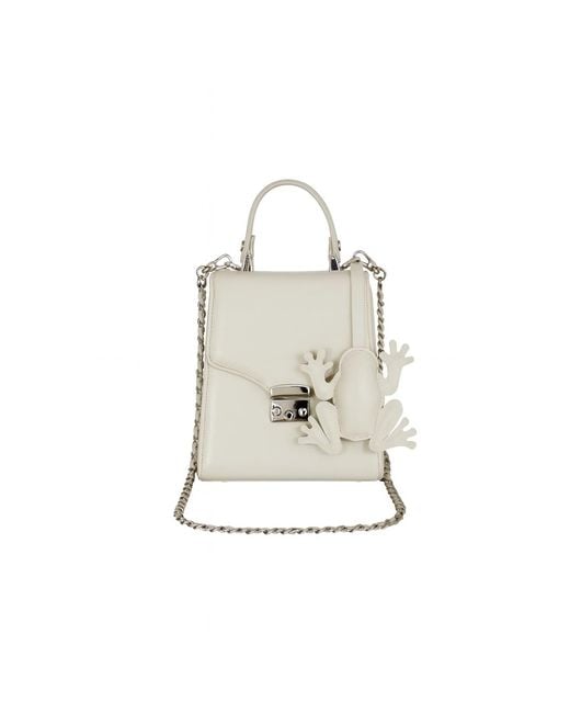 F3Rog by Rana White Neutrals Crossbody Box Bag