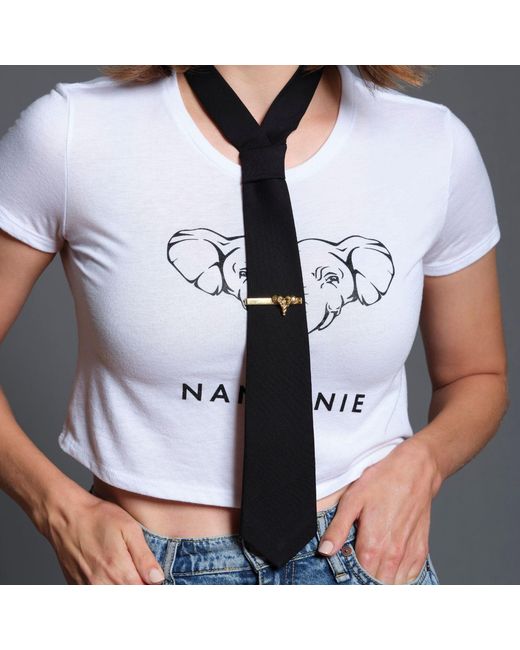 NANDANIE Yellow The Elephant Tie Bar
