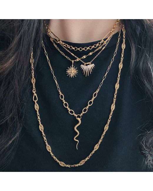 IN CAUDA VENENUM Metallic Hoshi Necklace